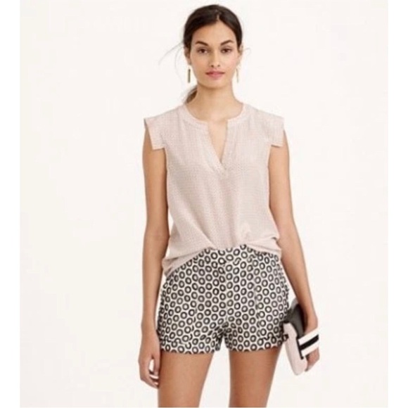 NWT J. CREW Punched Out Eyelet Shorts Size 2 - Picture 1 of 12